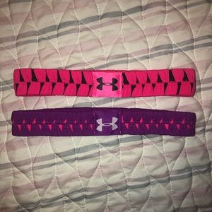 Set of 2 Youth Under Armour athletic headband NWOT
